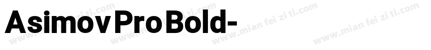 Asimov Pro Bold字体转换